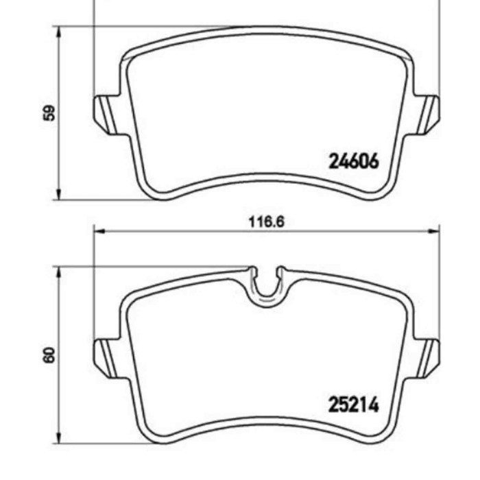 P85119_2.JPG Kit pastiglie freno, Freno a disco P 85 119 BREMBO per AUDI PORSCHE