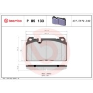 P85133_2.JPG Kit pastiglie freno, Freno a disco P 85 133 BREMBO per AUDI