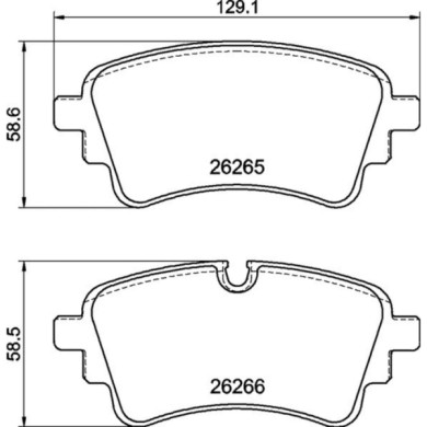 NEUTRO.jpg Kit pastiglie freno, Freno a disco P 85 185 BREMBO per AUDI VW
