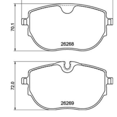 P85187_2.JPG Kit pastiglie freno, Freno a disco P 85 187 BREMBO per VW