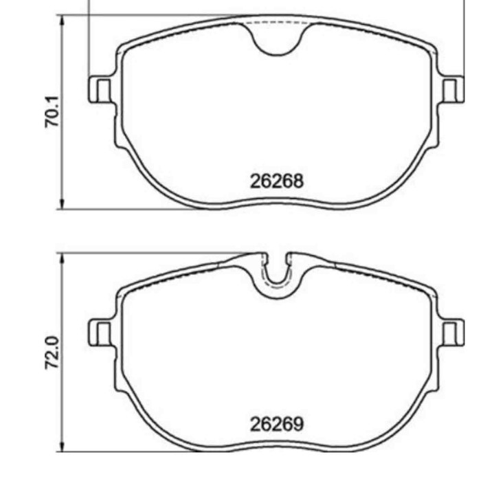 P85187_2.JPG Kit pastiglie freno, Freno a disco P 85 187 BREMBO per VW