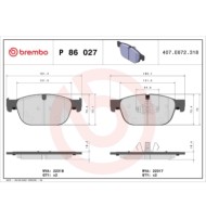 P86027_2.JPG Kit pastiglie freno, Freno a disco P 86 027 BREMBO per VOLVO POLESTAR