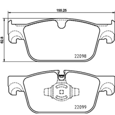 P86028_2.JPG Kit pastiglie freno, Freno a disco P 86 028 BREMBO per VOLVO