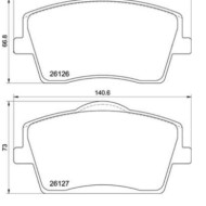 P86031_2.JPG Kit pastiglie freno, Freno a disco P 86 031 BREMBO per VOLVO LYNK & CO