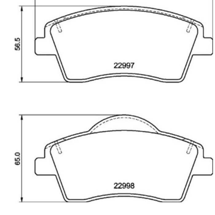 P86033_2.JPG Kit pastiglie freno, Freno a disco P 86 033 BREMBO per VOLVO LYNK & CO