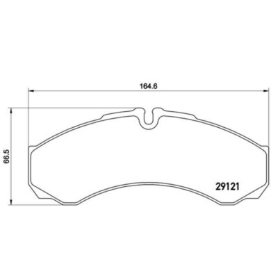 PA6017_2.JPG Kit pastiglie freno, Freno a disco P A6 017 BREMBO per IVECO