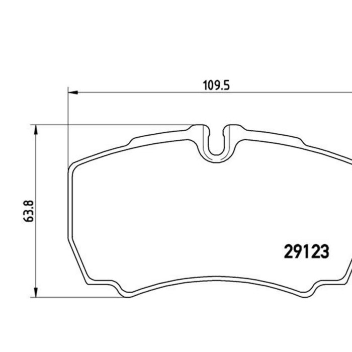 PA6023_2.JPG Kit pastiglie freno, Freno a disco P A6 023 BREMBO per IVECO
