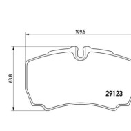 PA6023_2.JPG Kit pastiglie freno, Freno a disco P A6 023 BREMBO per IVECO