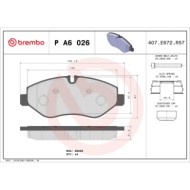 PA6026_2.JPG Kit pastiglie freno, Freno a disco P A6 026 BREMBO per IVECO