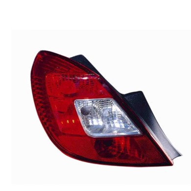 000656_AUTO.JPG Gruppo Ottico Posteriore Bianco-rosso Per Opel Corsa Lato Sinistro Dal 2006/09 Al 2010/12 Versione 5 Porte