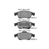 Kit pastiglie freno, Freno a disco BPD1009 BENDIX BRAKING per RENAULT NISSAN