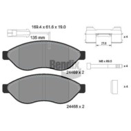Kit pastiglie freno, Freno a disco BPD1034 BENDIX BRAKING per PEUGEOT CITROEN