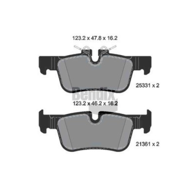 NEUTRO.jpg Kit pastiglie freno, Freno a disco BPD1157 BENDIX BRAKING per BMW MINI