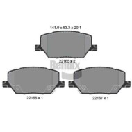 Kit pastiglie freno, Freno a disco BPD1196 BENDIX BRAKING per FIAT JEEP
