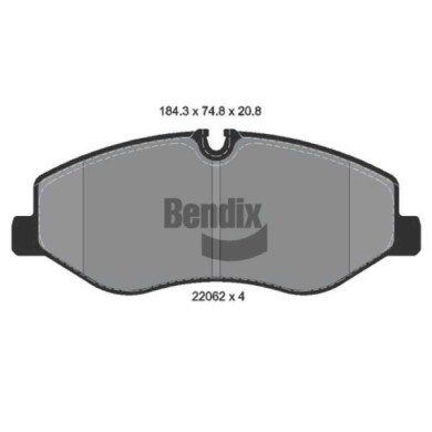 NEUTRO.jpg Kit pastiglie freno, Freno a disco BPD1306 BENDIX BRAKING per MERCEDES-BENZ