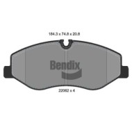 Kit pastiglie freno, Freno a disco BPD1306 BENDIX BRAKING per MERCEDES-BENZ