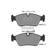 Kit pastiglie freno, Freno a disco BPD1307 BENDIX BRAKING per BMW