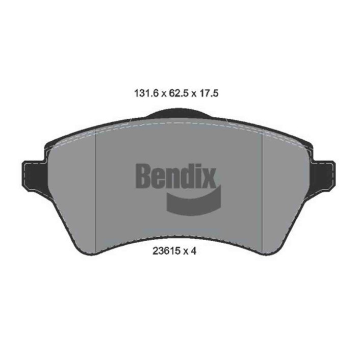 NEUTRO.jpg Kit pastiglie freno, Freno a disco BPD1332 BENDIX BRAKING per LAND ROVER