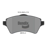 Kit pastiglie freno, Freno a disco BPD1332 BENDIX BRAKING per LAND ROVER