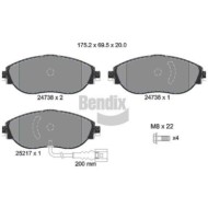 NEUTRO.jpg Kit pastiglie freno, Freno a disco BPD1333 BENDIX BRAKING per AUDI VW SEAT SKODA