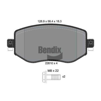 NEUTRO.jpg Kit pastiglie freno, Freno a disco BPD1535 BENDIX BRAKING per RENAULT