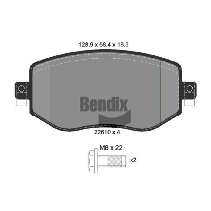 NEUTRO.jpg Kit pastiglie freno, Freno a disco BPD1535 BENDIX BRAKING per RENAULT