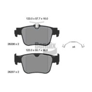 Kit pastiglie freno, Freno a disco BPD1664 BENDIX BRAKING per AUDI VW FORD SEAT