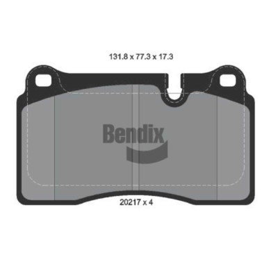 NEUTRO.jpg Kit pastiglie freno, Freno a disco BPD1690 BENDIX BRAKING per LAND ROVER