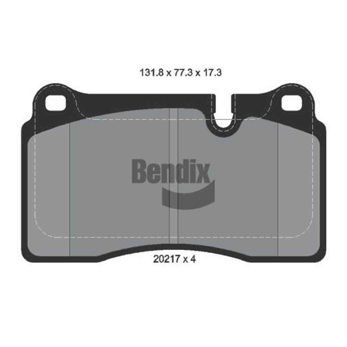 NEUTRO.jpg Kit pastiglie freno, Freno a disco BPD1690 BENDIX BRAKING per LAND ROVER
