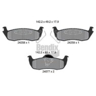 Kit pastiglie freno, Freno a disco BPD2115 BENDIX BRAKING per JEEP