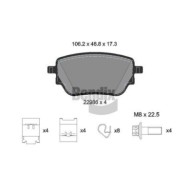Kit pastiglie freno, Freno a disco BPD2348 BENDIX BRAKING per MERCEDES-BENZ