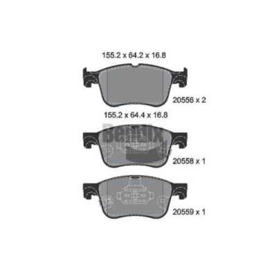 NEUTRO.jpg Kit pastiglie freno, Freno a disco BPD2350 BENDIX BRAKING per FORD