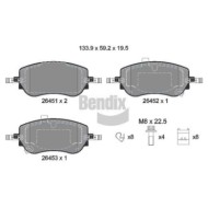 NEUTRO.jpg Kit pastiglie freno, Freno a disco BPD2376 BENDIX BRAKING per FIAT