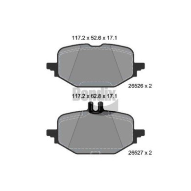 NEUTRO.jpg Kit pastiglie freno, Freno a disco BPD2406 BENDIX BRAKING per MERCEDES-BENZ