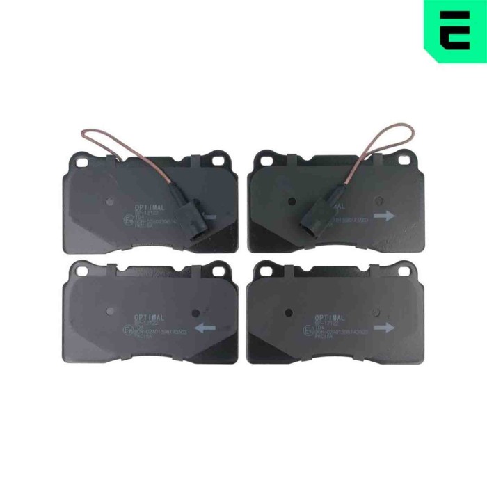 NEUTRO.jpg Kit pastiglie freno, Freno a disco BP-12122 OPTIMAL per ALFA ROMEO LANCIA