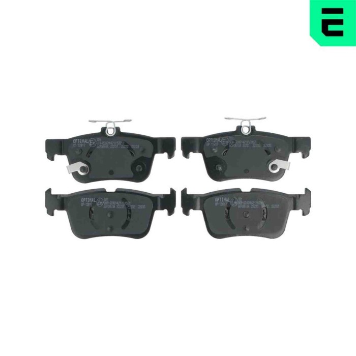 NEUTRO.jpg Kit pastiglie freno, Freno a disco BP-12817 OPTIMAL per FORD