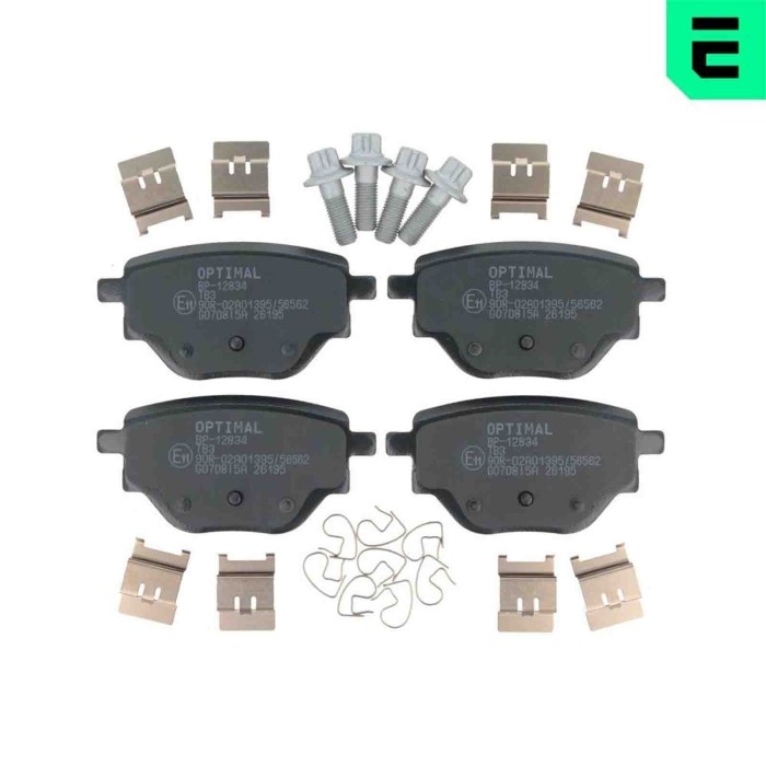 NEUTRO.jpg Kit pastiglie freno, Freno a disco BP-12834 OPTIMAL per PEUGEOT OPEL