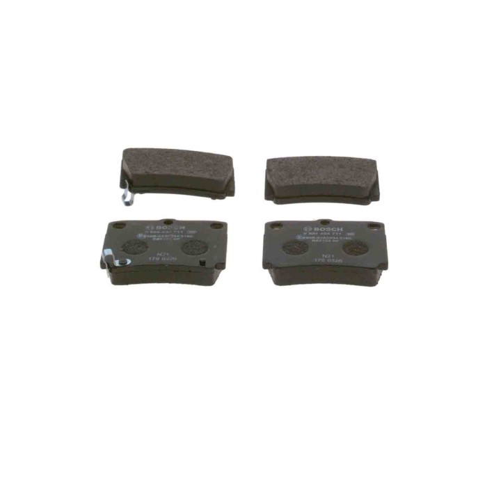 0986424711_3.JPG Kit pastiglie freno, Freno a disco 0 986 424 711 BOSCH per MITSUBISHI
