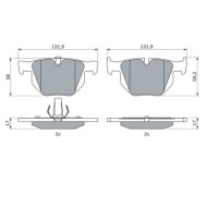 0986424766_1.JPG Kit pastiglie freno, Freno a disco 0 986 424 766 BOSCH per BMW