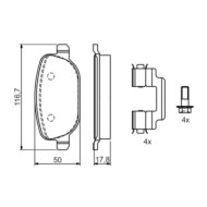 0986424775_2.JPG Kit pastiglie freno, Freno a disco 0 986 424 775 BOSCH per ALFA ROMEO LANCIA