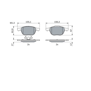 0986424794_2.JPG Kit pastiglie freno, Freno a disco 0 986 424 794 BOSCH per FORD VOLVO MAZDA