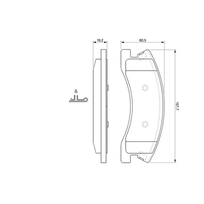 0986424823_2.JPG Kit pastiglie freno, Freno a disco 0 986 424 823 BOSCH per JEEP