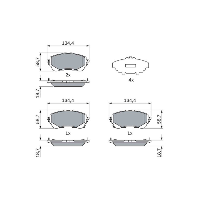 0986424898_3.JPG Kit pastiglie freno, Freno a disco 0 986 424 898 BOSCH