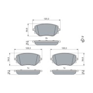 0986460063_2.JPG Kit pastiglie freno, Freno a disco 0 986 460 063 BOSCH per RENAULT NISSAN DACIA
