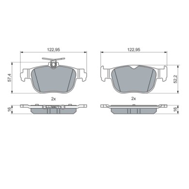 0986460083_2.JPG Kit pastiglie freno, Freno a disco 0 986 460 083 BOSCH per AUDI VW FORD SEAT
