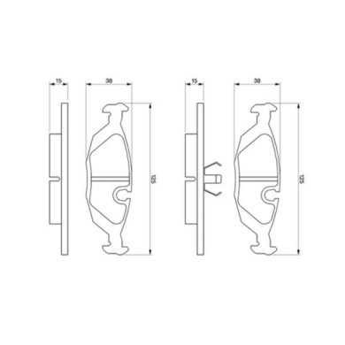 0986460996_2.JPG Kit pastiglie freno, Freno a disco 0 986 460 996 BOSCH per VOLVO SAAB