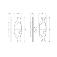 0986460996_2.JPG Kit pastiglie freno, Freno a disco 0 986 460 996 BOSCH per VOLVO SAAB