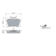 0986461769_2.JPG Kit pastiglie freno, Freno a disco 0 986 461 769 BOSCH per PEUGEOT CITROEN AUDI