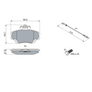 0986467720_2.JPG Kit pastiglie freno, Freno a disco 0 986 467 720 BOSCH per RENAULT PEUGEOT DACIA