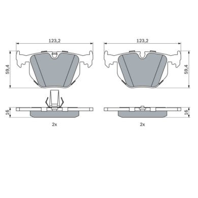 0986494006_2.JPG Kit pastiglie freno, Freno a disco 0 986 494 006 BOSCH per BMW LAND ROVER